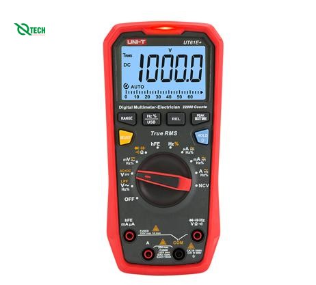 Đồng hồ vạn năng số UNI-T UT61E+ (đo biến tần, 1000V True RMS,20A)